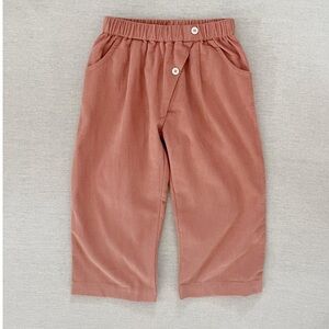 Mabo Designer Girls Dusty Pink Wide Leg Baby Cord 100% Cotton Size 4/5